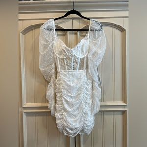 For Love & Lemons Dress, Color: White, Size: Medium